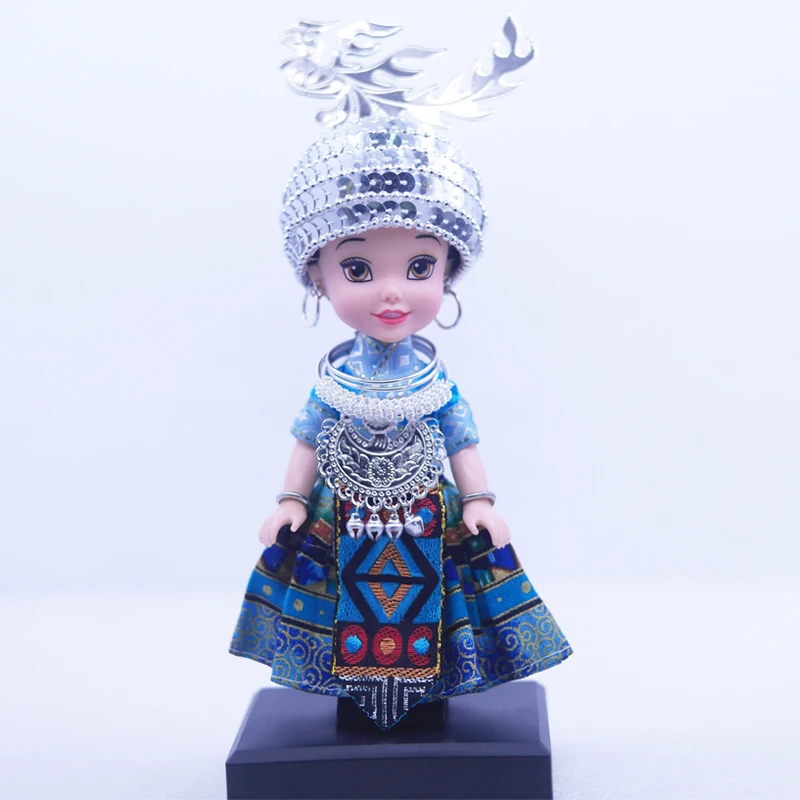Китайская миао национальная кукла украшение для миноритарных изделий Guizhou ткань