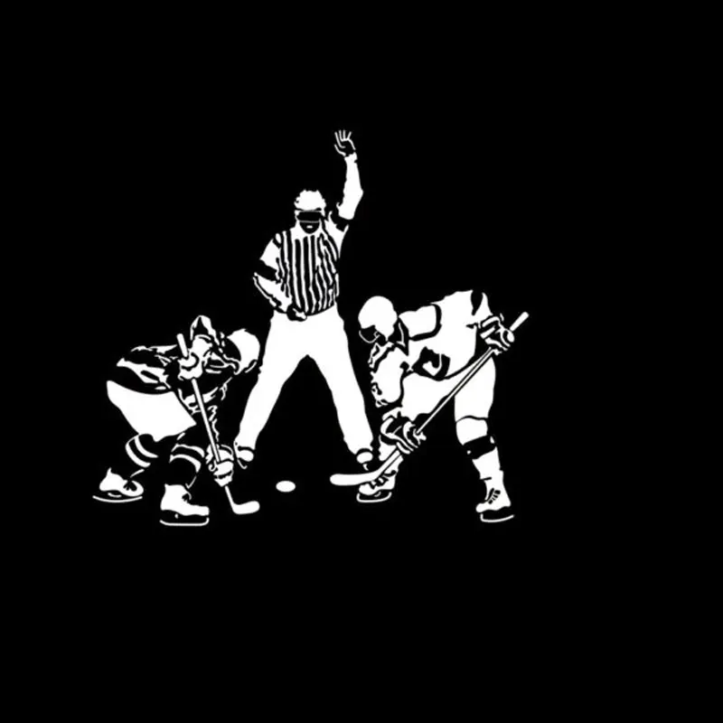 QYPF 15 2 см * 13 9 автомобильный Стайлинг игры для хоккея с шайбой забавная игра