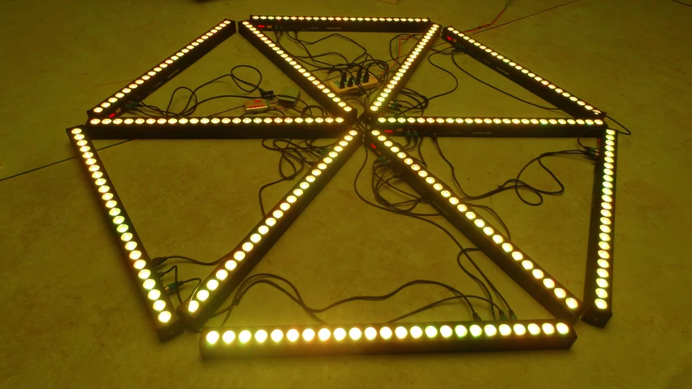 Настенный светильник для мытья бегущей лошади 24x3 Вт RGB 3в1 DMX512 звуковая музыка диско-DJ светильник для свадебной вечеринки настенный светильник
