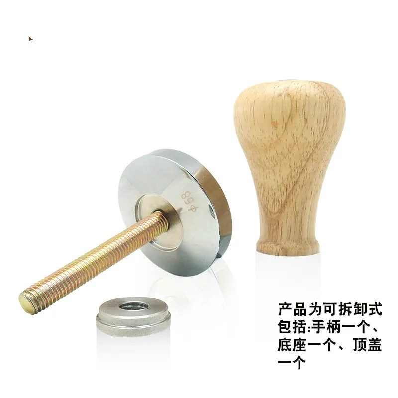 

Kitchen Dining bar Coffee Accessories Wooden Handle Stainless Steel coffee tampers Pulverized Hammer