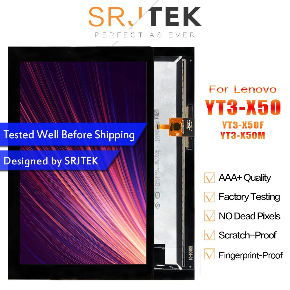 Матрица Srjtek 10 1 для Lenovo YOGA Tab 3 YT3 X50F X50 X50M ЖК дисплей сенсорный экран дигитайзер