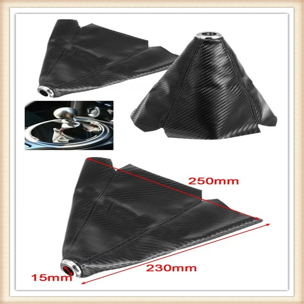 Fiber Leather Gear Knob Shifter Boot Cover for Chevrolet Miray Caprice Agile Stingray Aveo5 Matiz Lumina HHR | Автомобили и