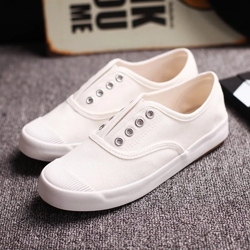 New White Men Casual Shoes Breathable Low Canvas Fashion Summer Mens Loafers Slip on Flat Espadrilles | Обувь