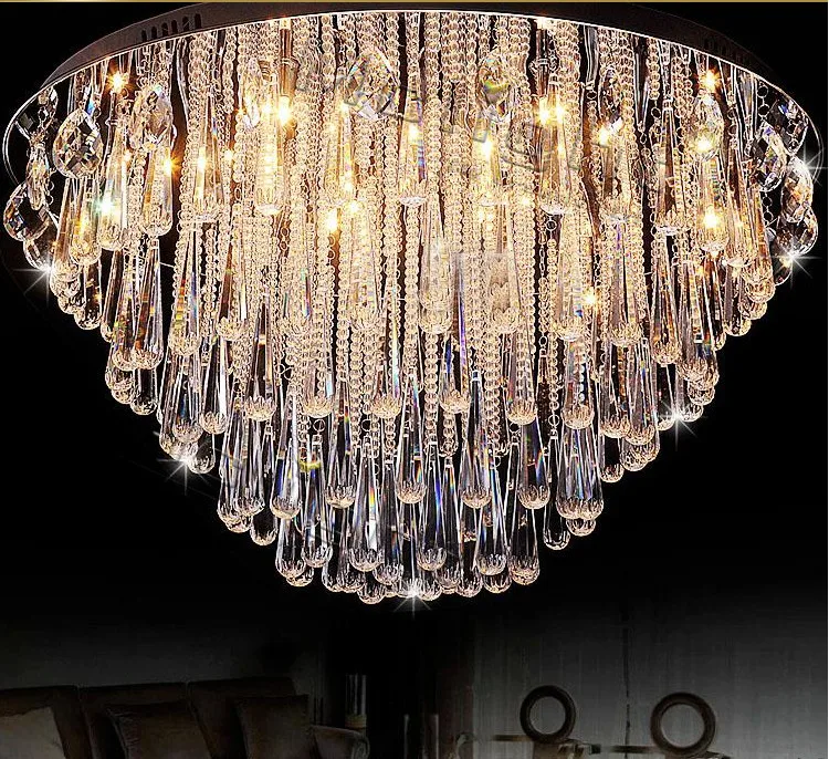 Художественная лампа современный блеск хрустальная люстра светящаяся для фойе