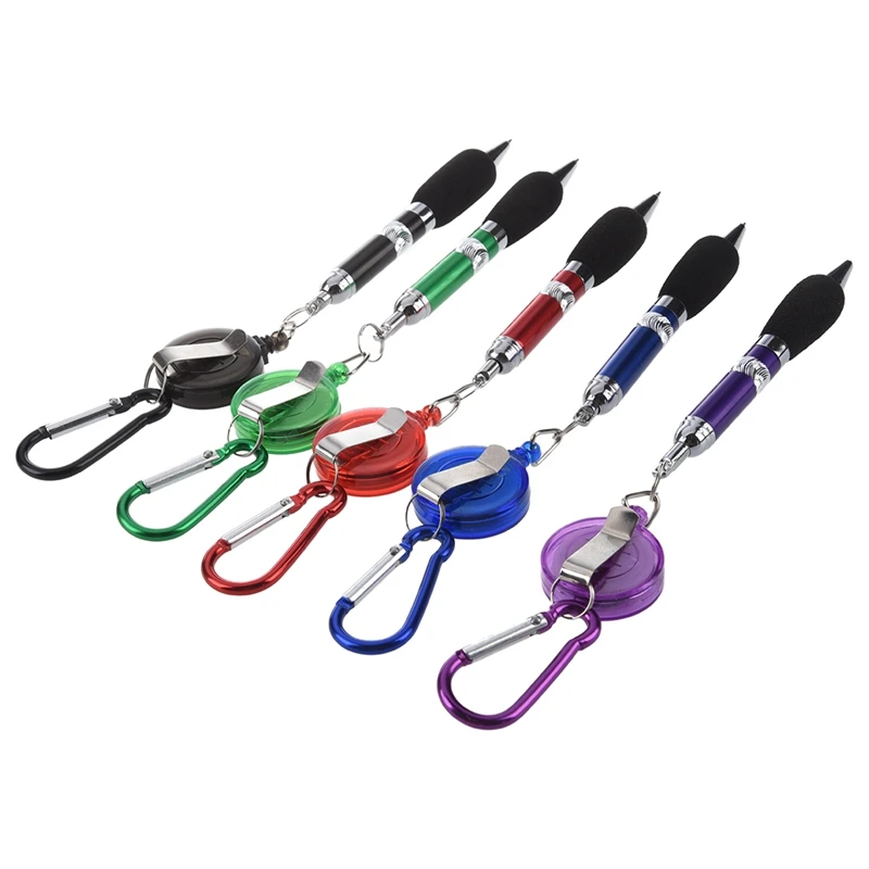5 шт. выдвижной значок катушки зажим для ремня и ручка с карабином. | Канцтовары