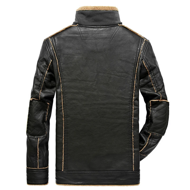 Новинка 2017 года зимние кожаные куртки Для мужчин ветровка ПУ Кожаные S Стенд
