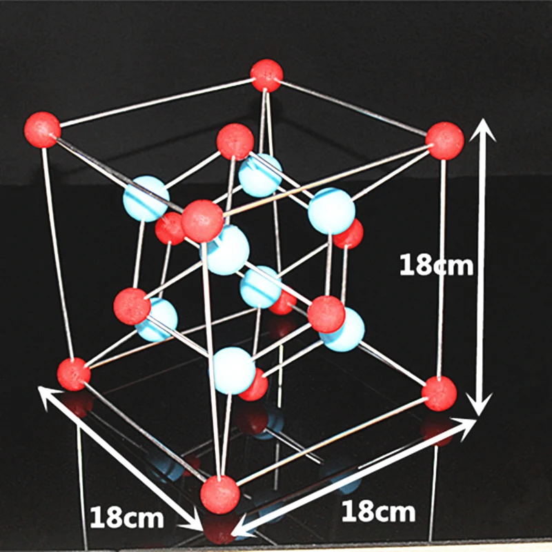 Calciumfluoride Fluorspar Calcium fluoride unit cell crystal structure model CaF2 Inorganic molecular space configuration | Канцтовары