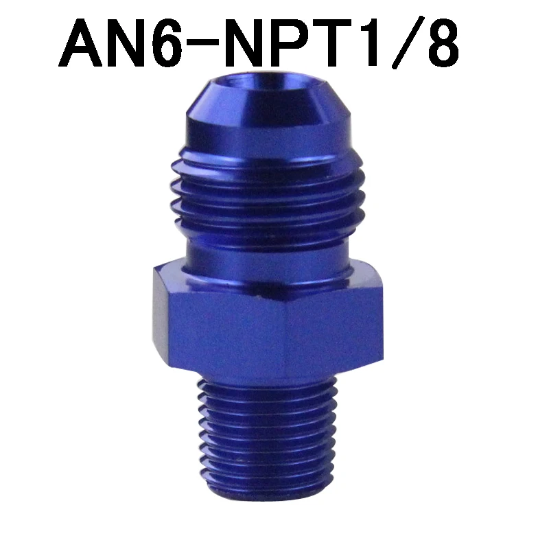 SL816-06-02-011 Штыревой AN6 до 1/2 NPT 1/4 NPT 3/8NPT M10* 1,5 M20* 1,5 прямой адаптер, фитинг для автоматического шланга, фитинг для мужского масляного охладителя - Цвет: SL816-06-02-011