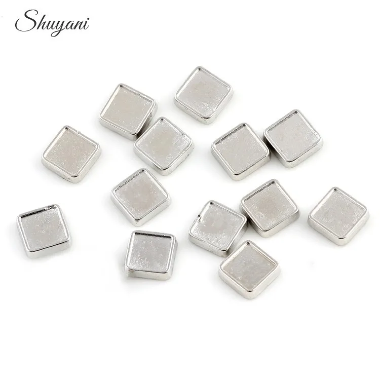 20 шт./лот квадратные кабочановые наклейки плавающий медальон Подвески для стекла