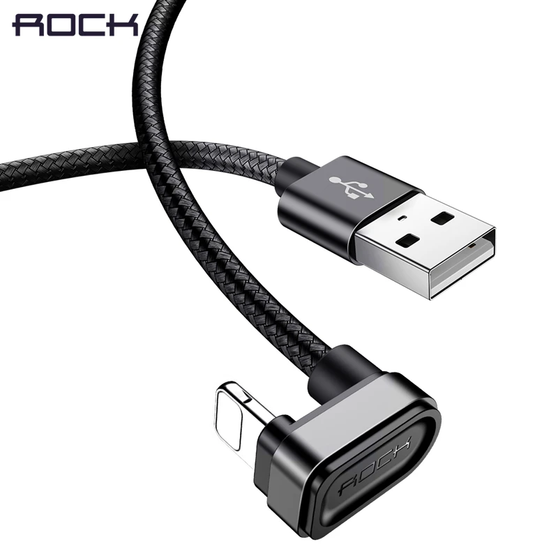 USB кабель ROCK для iPhone игровой usb X 8 7 6 XS XR max контактный адаптер быстрой