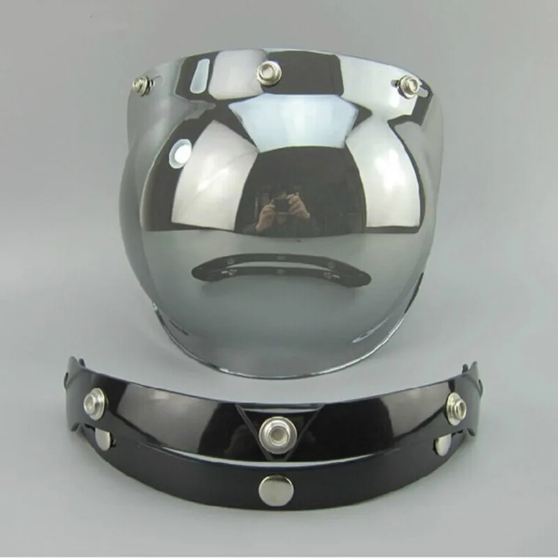 Горячая распродажа винтажный мотоциклетный шлем козырек объектив 3 кнопки