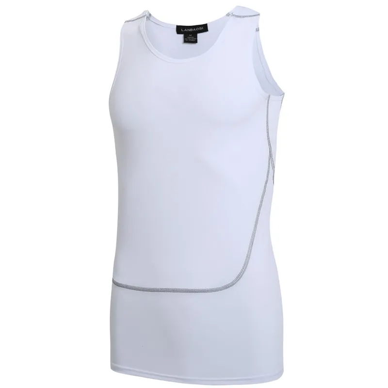 2019 Men's Summer Compression Casual Clothing Tanktops Sleeveless Elastic fitness male Vests Bodybuilding Singlet F50 | Мужская