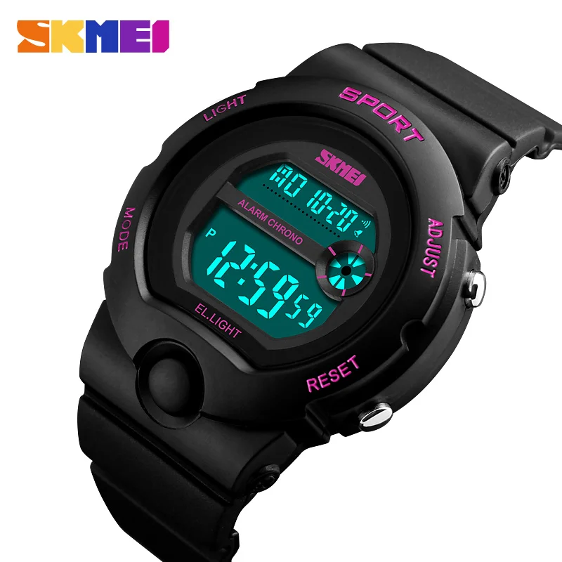 pink Новые модные женские часы, женские водонепроницаемые часы Chrono, женские цифровые наручные часы с будильником, Relogio Feminino Reloj De Mujer - Цвет: pink