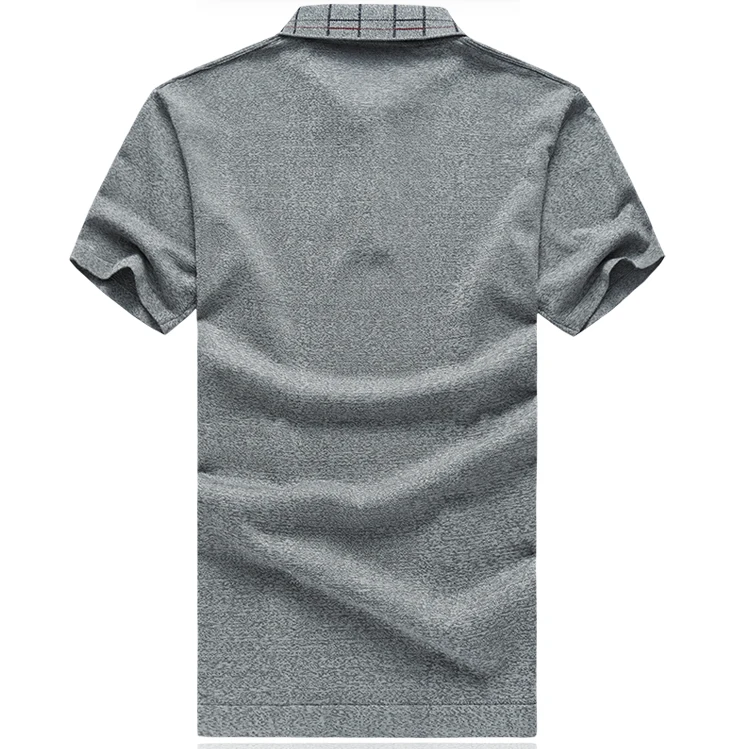 LONMMY Plus size 6XL Polo shirt men Short sleeved natural silk Casual Fashion clothes shirts Red Gray 2019 Summer | Мужская одежда