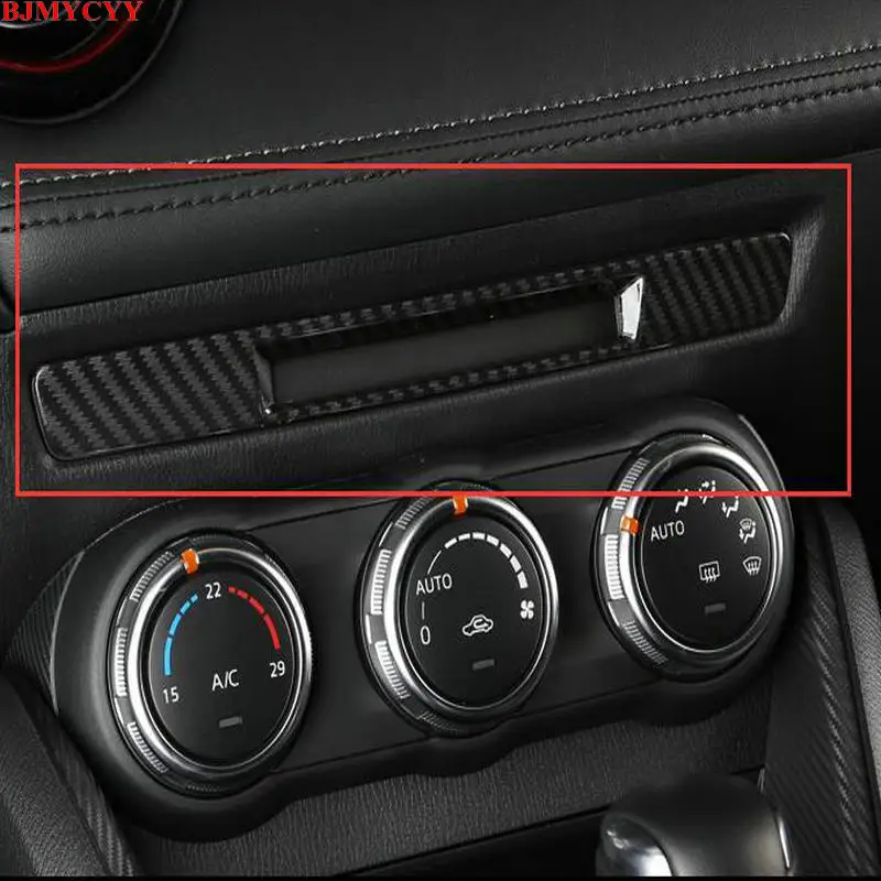 BJMYCYY для Mazda CX3 2017 2018 центральная консоль из углеродного волокна
