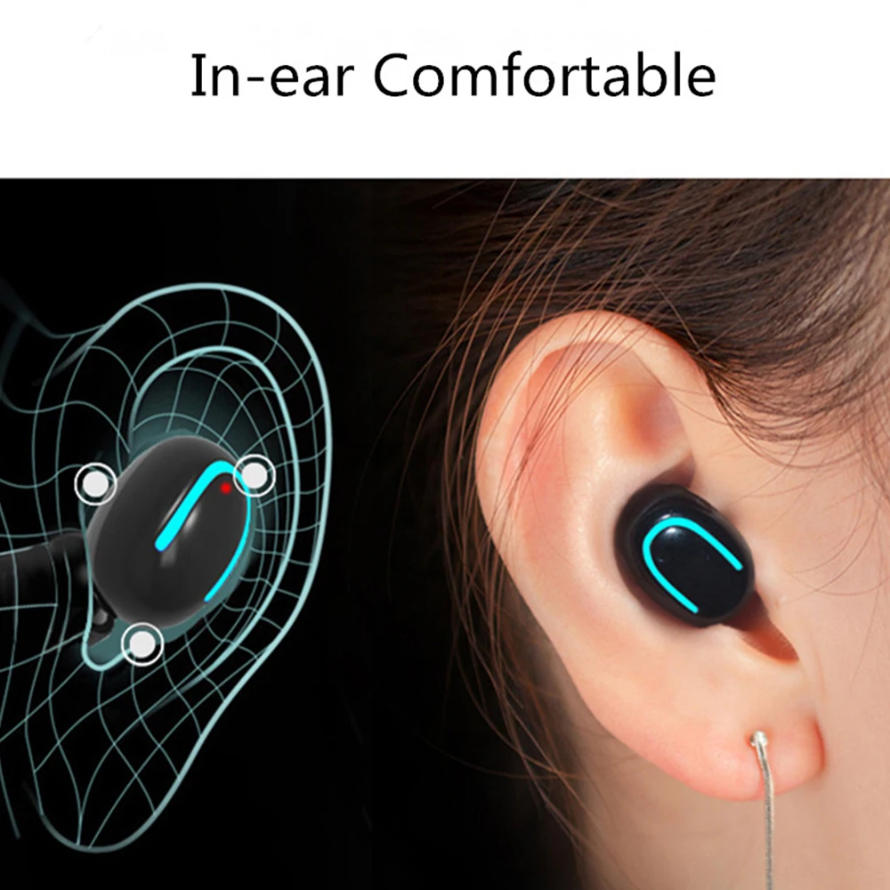 Bluetooth 5 0 наушники HBQ TWS беспроводные HD стерео Спортивная гарнитура Музыка Handsfree