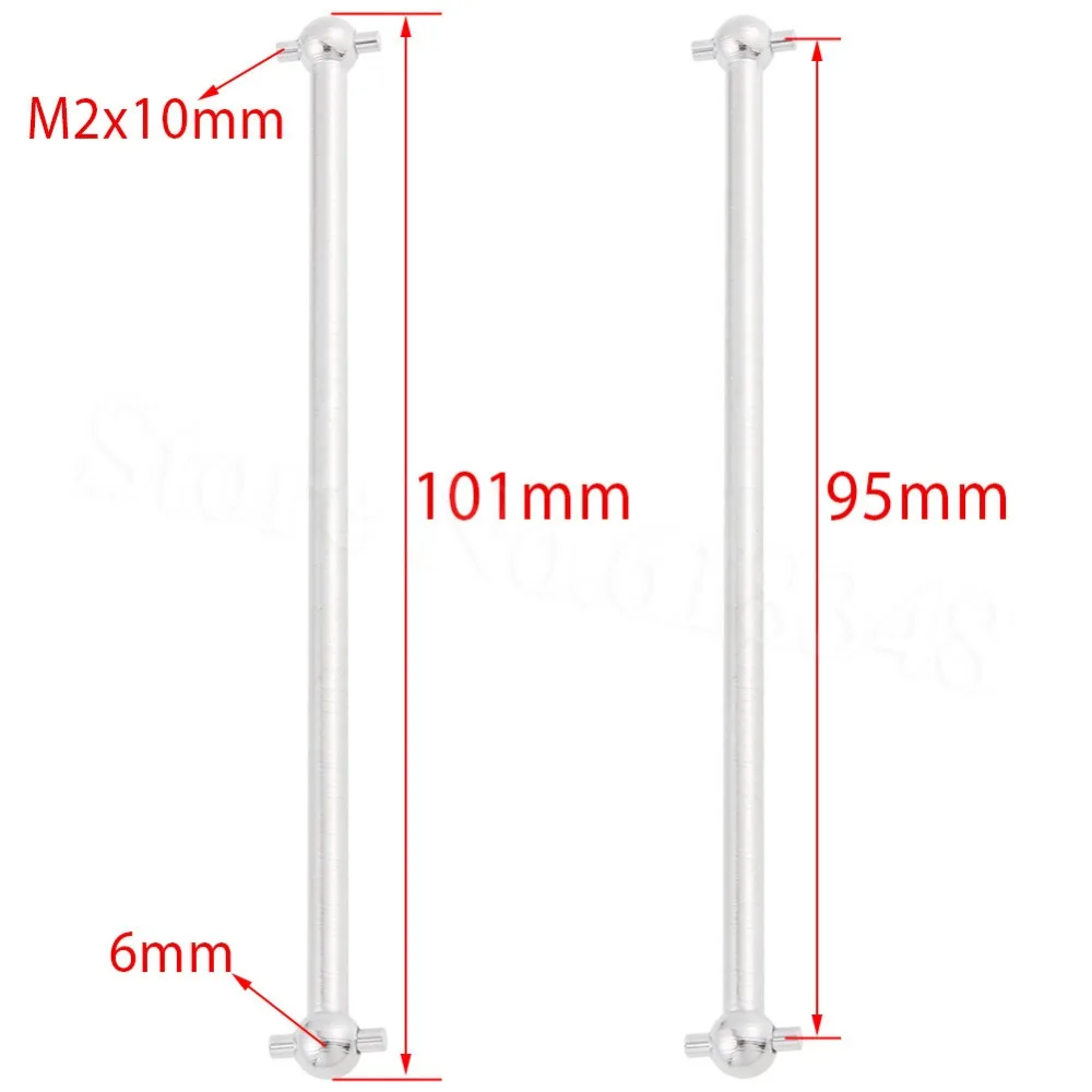 

ДЛЯ FS Racing 538104 металлический передний/задний Dogbone 2P 101 мм RC 1:10 внедорожник монстр-ТраК