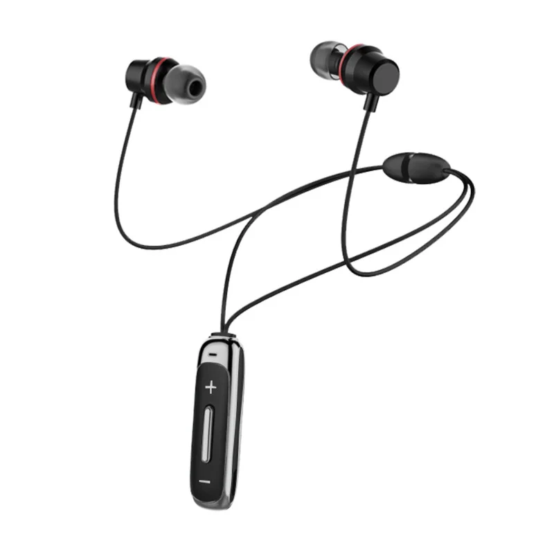 Bluetooth наушники вкладыши беспроводные с микрофоном и басами спортивные магнитные