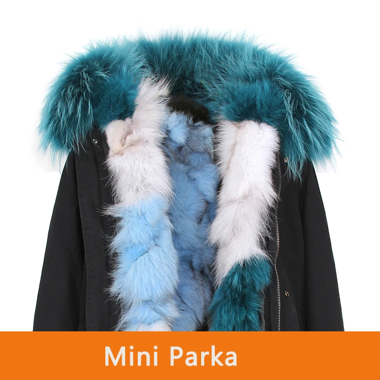 color 16 JAZZEVAR Новая куртка женская роскошная настоящая опушка из лисьего меха мини-парки большой енот мех с капюшоном пальто верхняя одежда зимняя куртка - Цвет: color 16