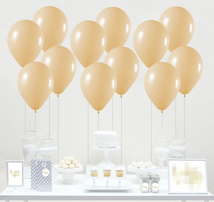 10 &quotбежевые латексные шары день рождения детский душ свадебный годовщина День