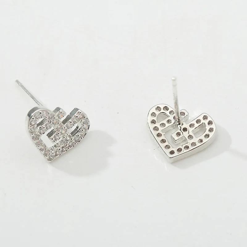 Женские сережки-гвоздики Mziking из циркония и стерлингового серебра s925 пробы