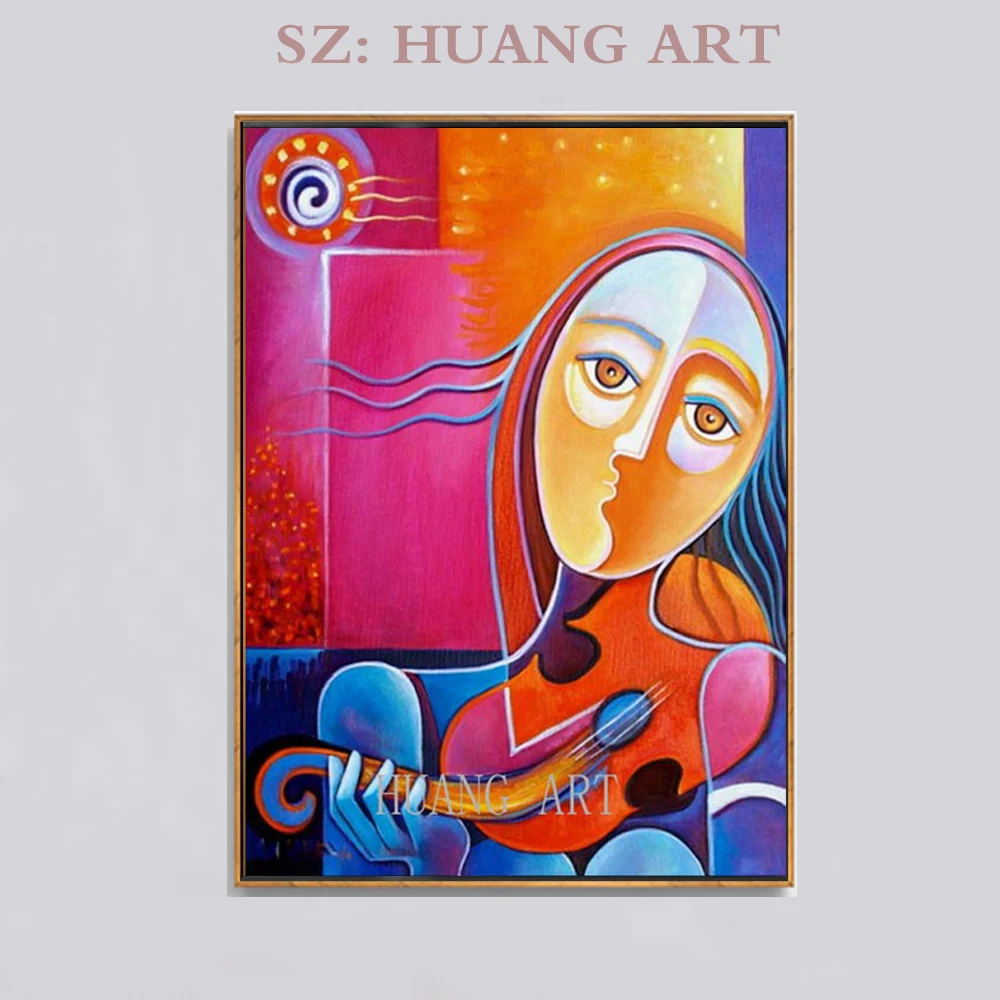 

Picasso oil painting beautiful hand painted girl sexy high quality modern abstract study sofa decorative painting hotel club