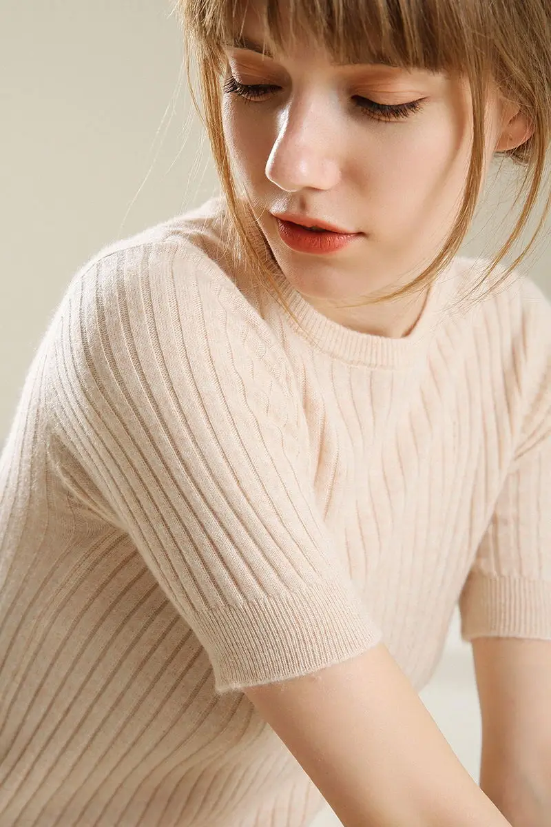 2019 летний кашемировый шерстяной свитер весенне-осенний женский Однотонный