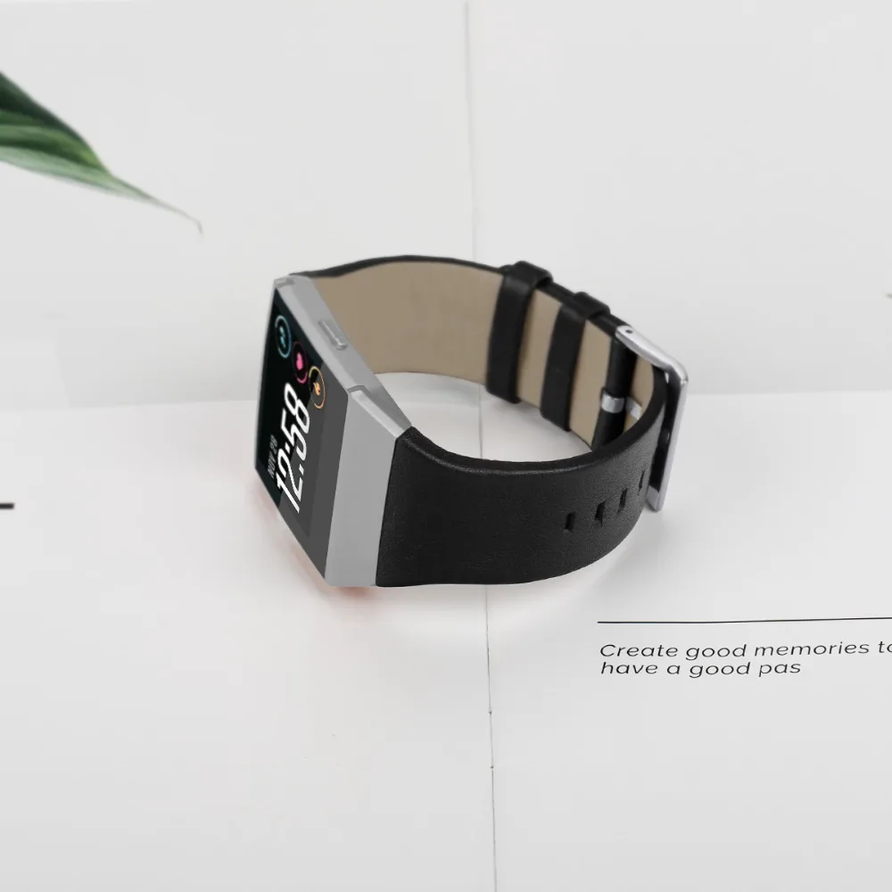 Кожаный ремешок для fitbit ionic аксессуары кожаных лент подходит запястья 5 5-8 1 дюйма 2