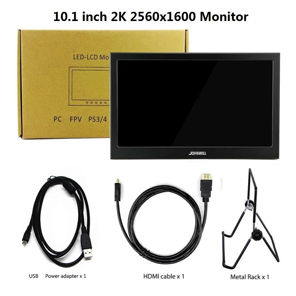 10,1 дюймов 2K 2560*1600 ips сенсорный экран портативный игровой монитор светодиодный ЖК-дисплей PS3/4 Xbox360 планшет дисплей для Windows 7 8 10