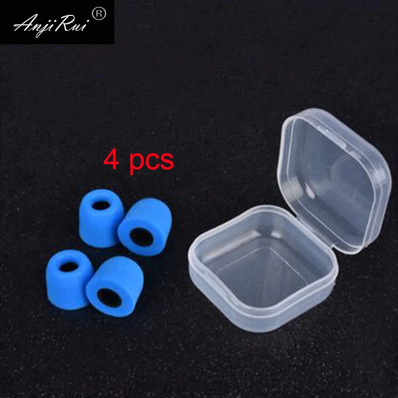 T300 M 12.5mm blue 4 шт./2 пары ANJIRUI T300 4,0 мм калибра амбушюры/крышка пены памяти губки амбушюры Наушники с набором гарнитуры аксессуары - Цвет: T300 M 12.5mm blue