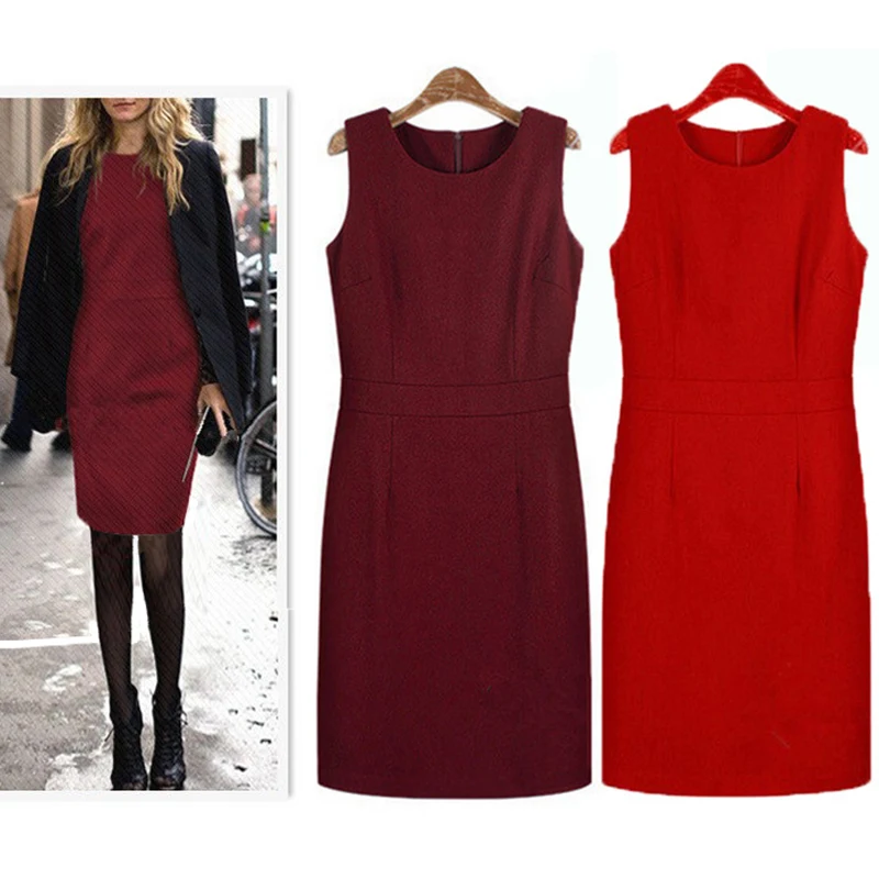 Новый европейский Стиль шерсть vestidos inverno 2021 размера плюс без рукавов
