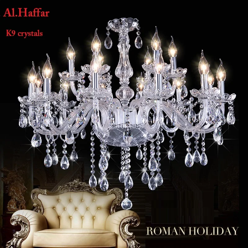 Светодиодный ные современные потолочные люстры K9 хрустальные хрустальная