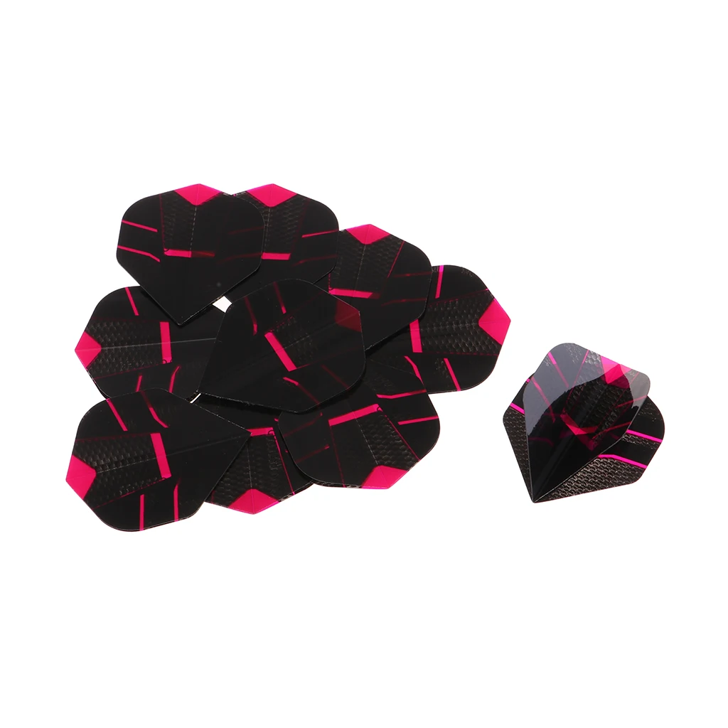 Pink 10 шт. профессиональная Дротика стандартной формы, аксессуары для замены хвоста, очень прочные - Цвет: Pink