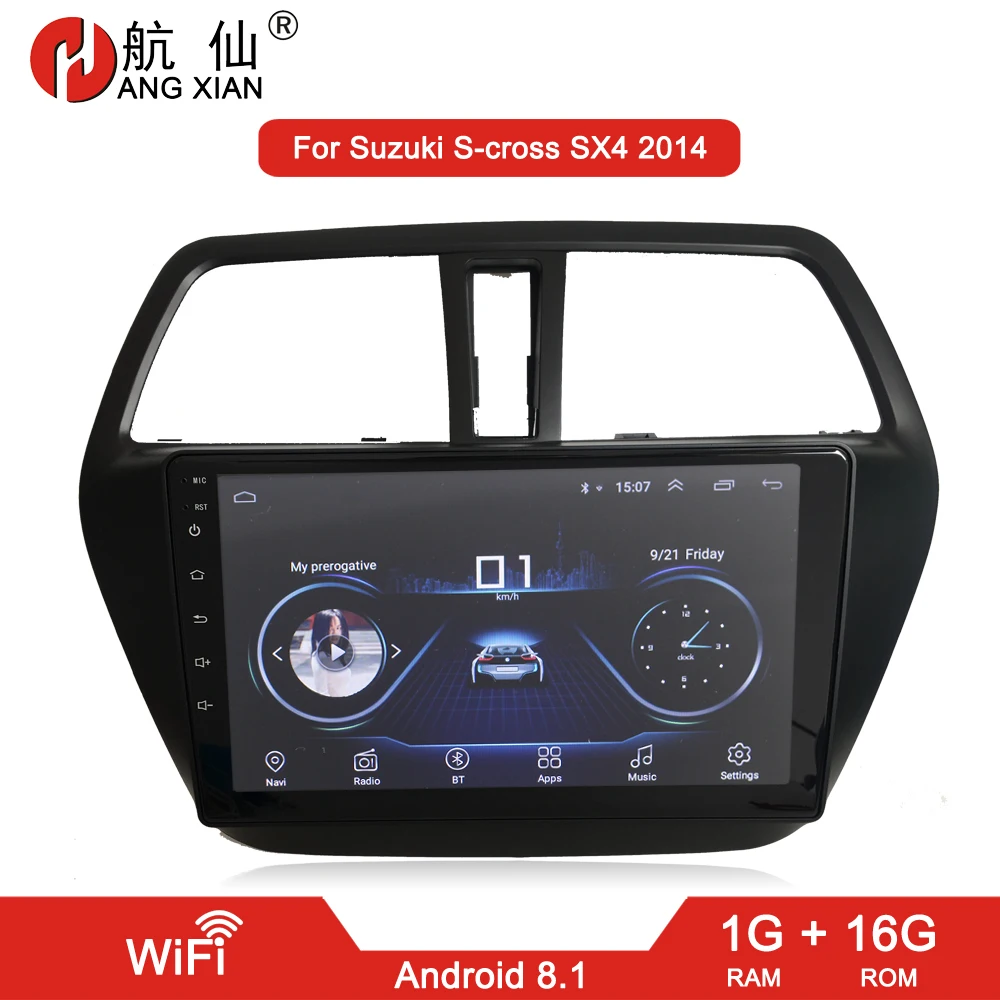 Повесить XIAN 2 din Автомобильный Радио для Suzuki S-CROSS Автомобильный dvd-плеер gps навигация Автомобильные аксессуары Авторадио 4G интернет - Цвет: WIFI 1G 16G
