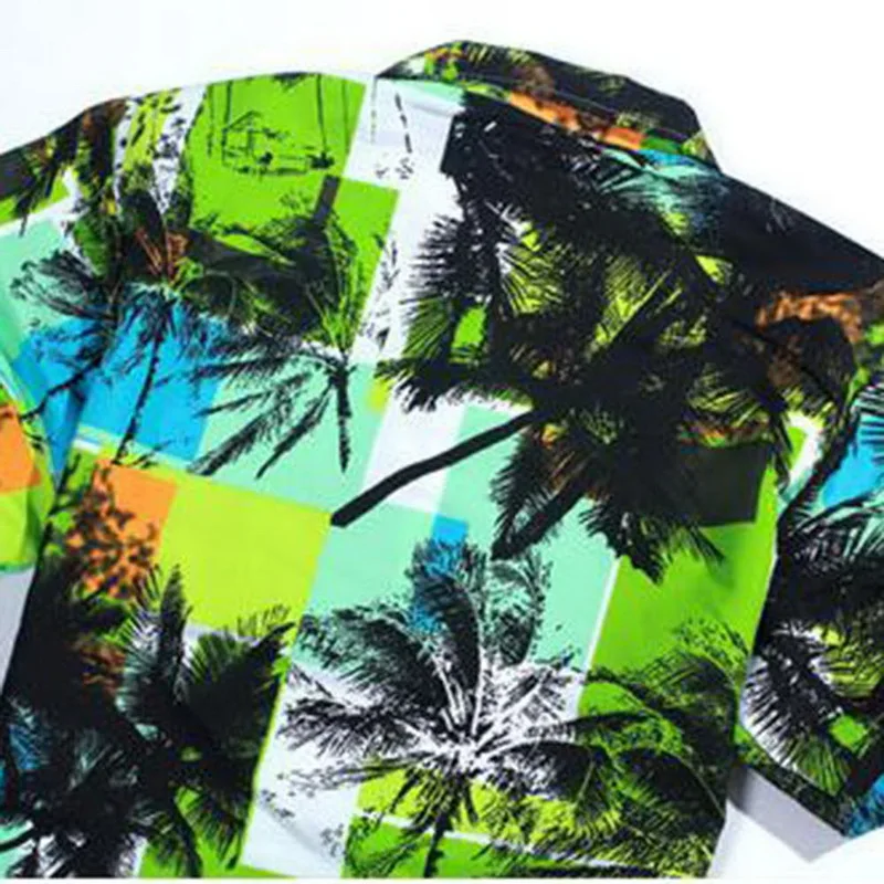 Модные пляжные шорты для мужчин Повседневная рубашка Летняя Пляжная одежда с