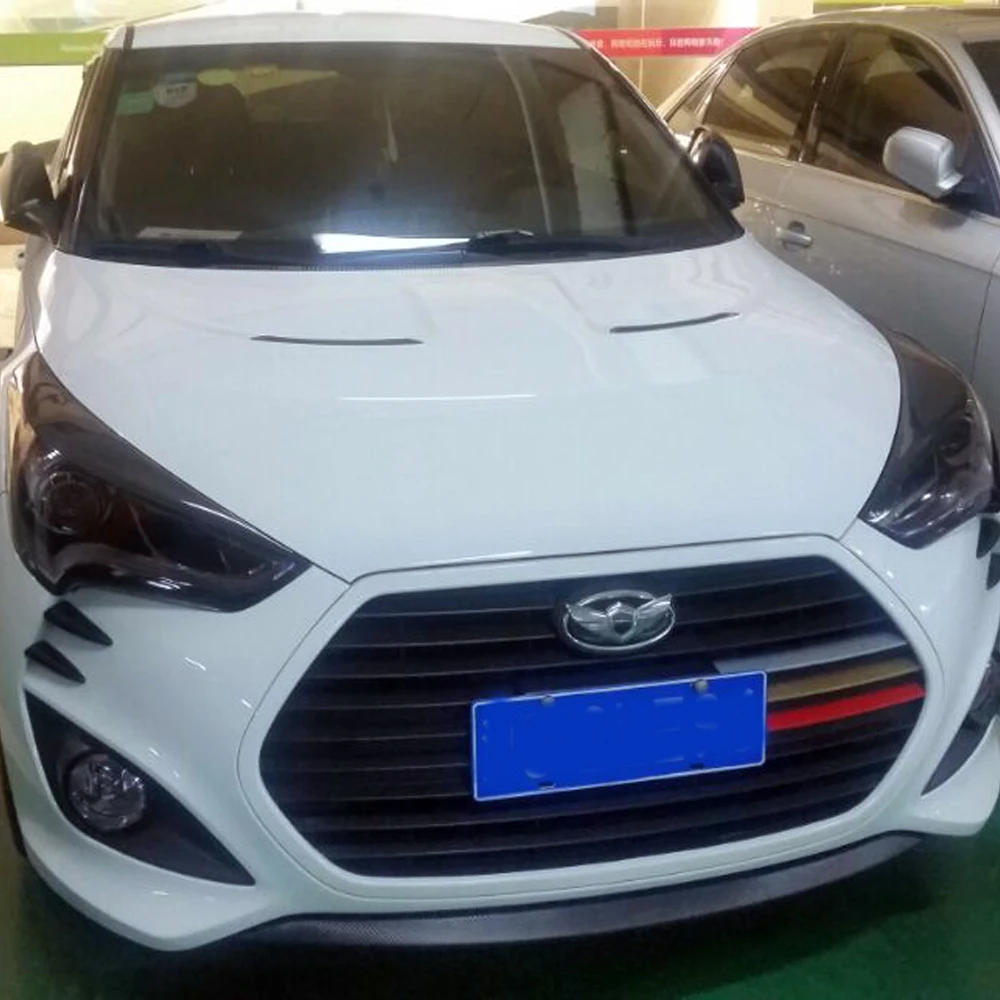 Для Hyundai Veloster карбоновые фары Брови Веки|carbon fiber|hyundai velosterheadlight eyelids |