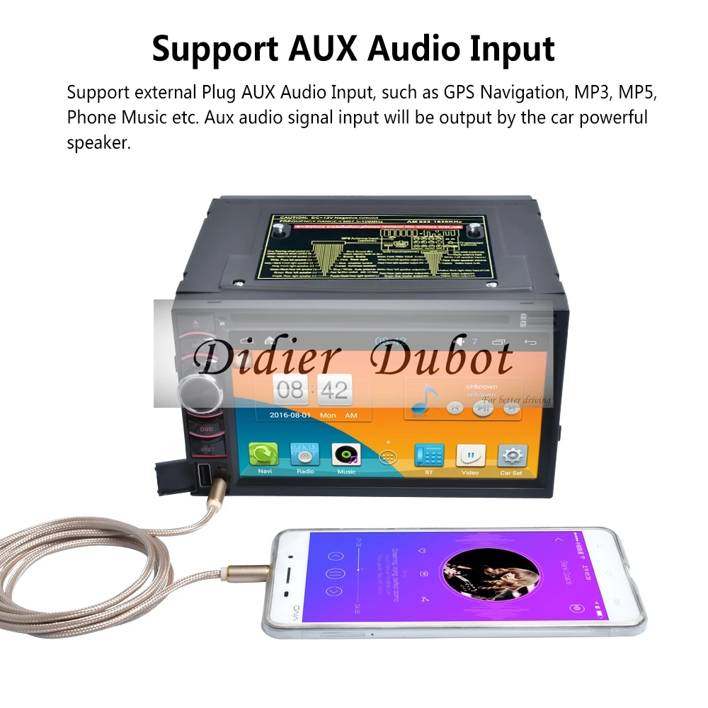 Android 5.1 4 ядра dvd плеер автомобиля двойной (2) дин Радио стерео Нави GPS с BT WI FI 3G Mirro