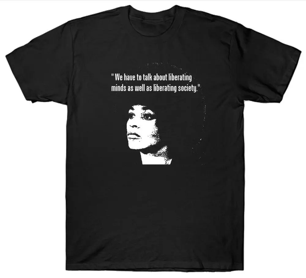 Для Мужчин's Angela Davis Цитата политический активист 1960 х годов о образным вырезом с