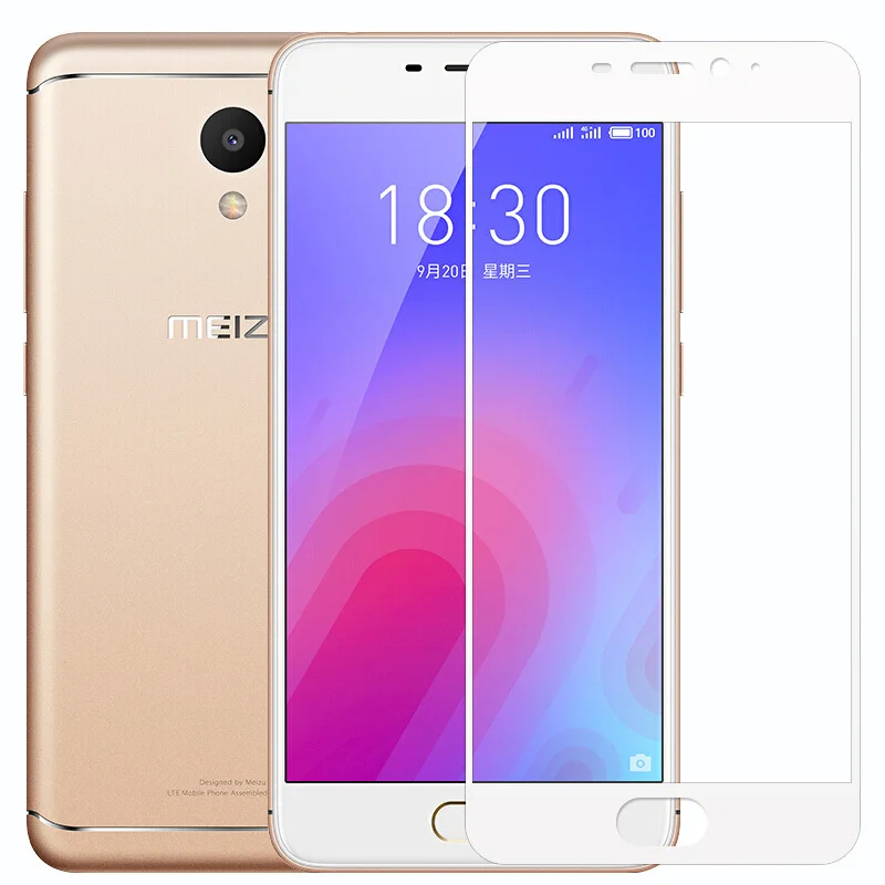 9 H 2.5D закаленное Стекло для Meizu M6s mblu S6 Экран протектор m6s 5.7 &quotфильм полное