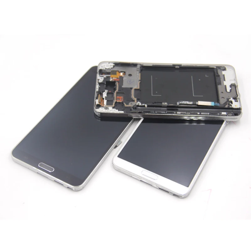 Черный для samsung Galaxy Note 3 N9005 ЖК дисплей монитор Сенсорный экран дигитайзер с рамкой