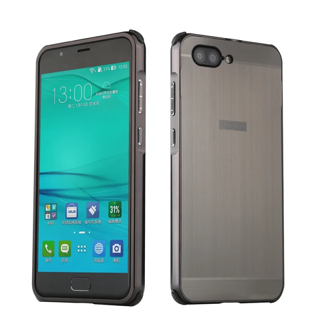 Для Asus Zenfone 4 Max ZC554KL чехол металлический бампер+ PC матовый Жесткий Чехол для Zenfone4 ZE554KL Zenfone 4 Max ZC520KL 5,2 дюймов Чехол - Цвет: Black