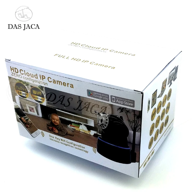 Das Jaca 2mp onvif cctv домашняя камера безопасности wifi ptz купольная ip 1080p Детский Монитор