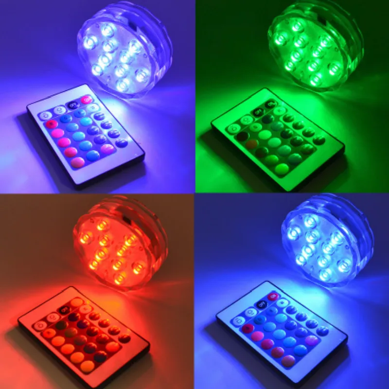 RGB Дайвинг СВЕТОДИОДНЫЙ Красочный подводный пульт дистанционного управления 10