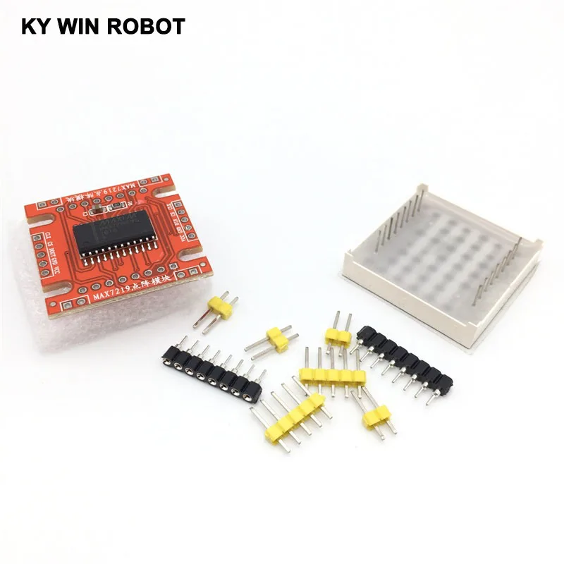 Красный светодио дный MAX7219 точечная матрица модуль микроконтроллера DIY KIT SPI