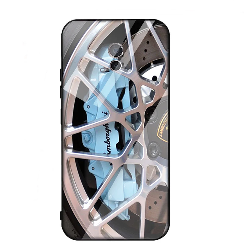 Tempered Glass Phone Cases For Vivo y97 y75 y79 y83 y85 y93 xplay6 iqoo Anti-knock luxury tire Back Cover for vivo v15 case |
