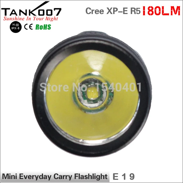 TANK007 E19 CREE 180 люмен 3 режима яркий светодиодный фонарик aa батареи torchlight брелок
