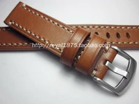 18 19 20 22mm natural handmade genuine leather watch band strap dark brown vintage watchbands for omega fossil seiko bracelet