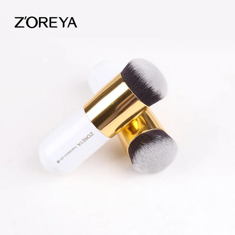 ZOREYA портативые Кисточки для макияжа большой круглый основа Кабуки кисточка