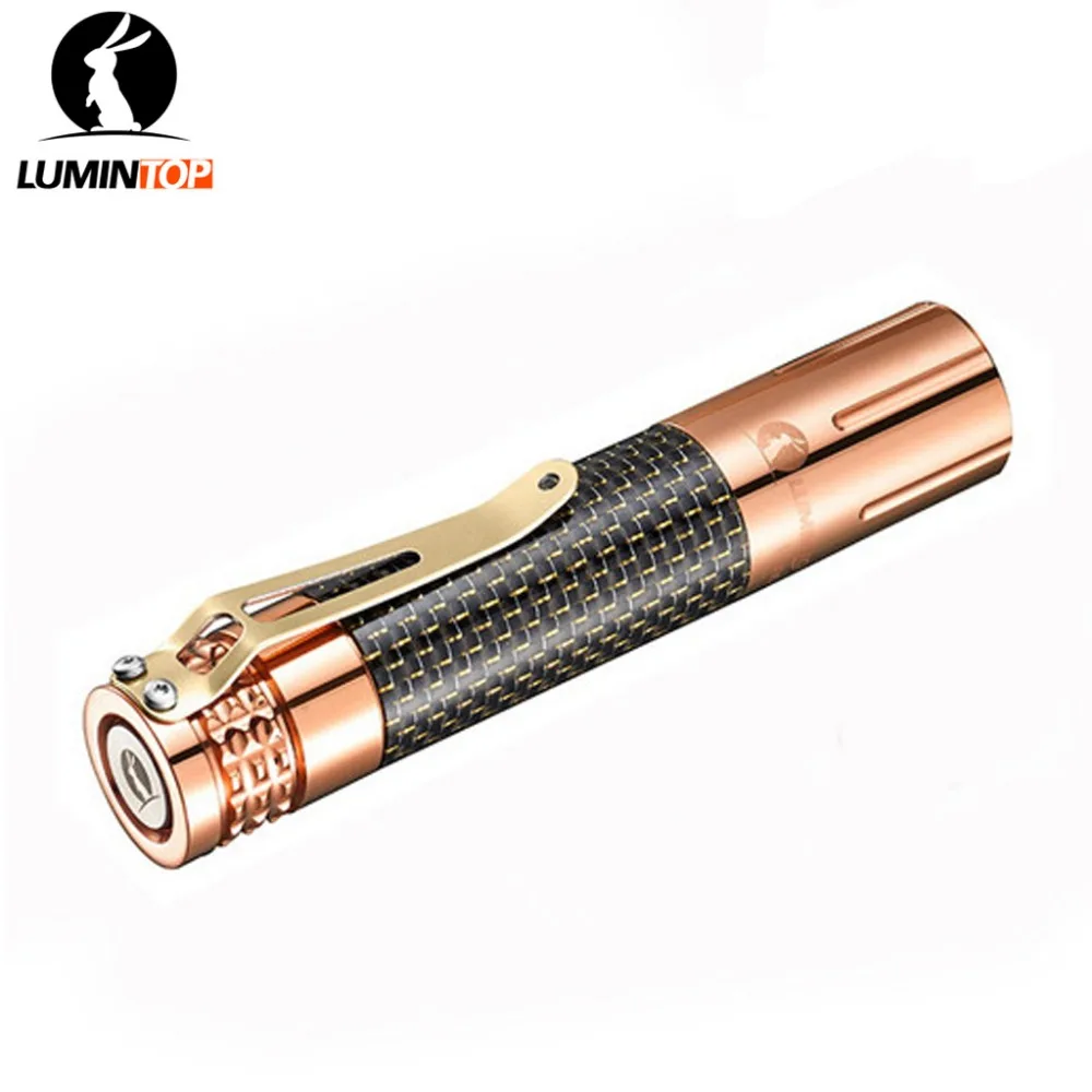 LUMINTOP Медь цена углеродного волокна Материал EDC фонарик Премиум CREE XP-L светодио