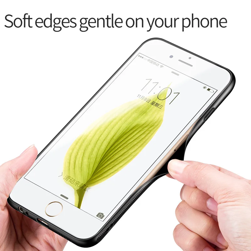 Msvii для iPhone 6 чехол Чехол 6S плюс роскошный Стекло защитный Обложка Розовый